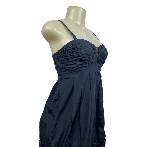 BCBG Max Azria Women’s Black Beaded Sequin Flower Cocktail Dress Sz O - Picture 8 of 14